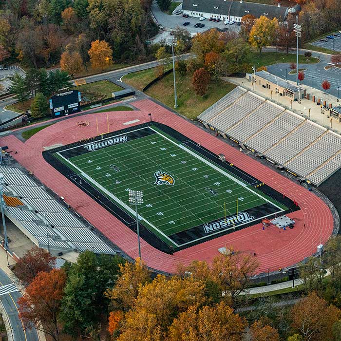 View of the field at Johnny Unitas Stadium
