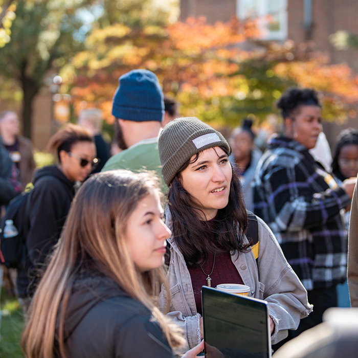 Students in Chapman Quad