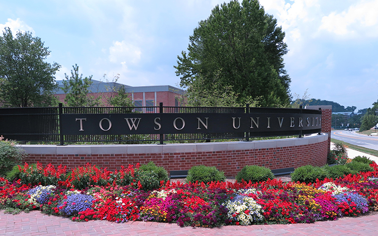 Towson University Main Entrance w/LA in the Background