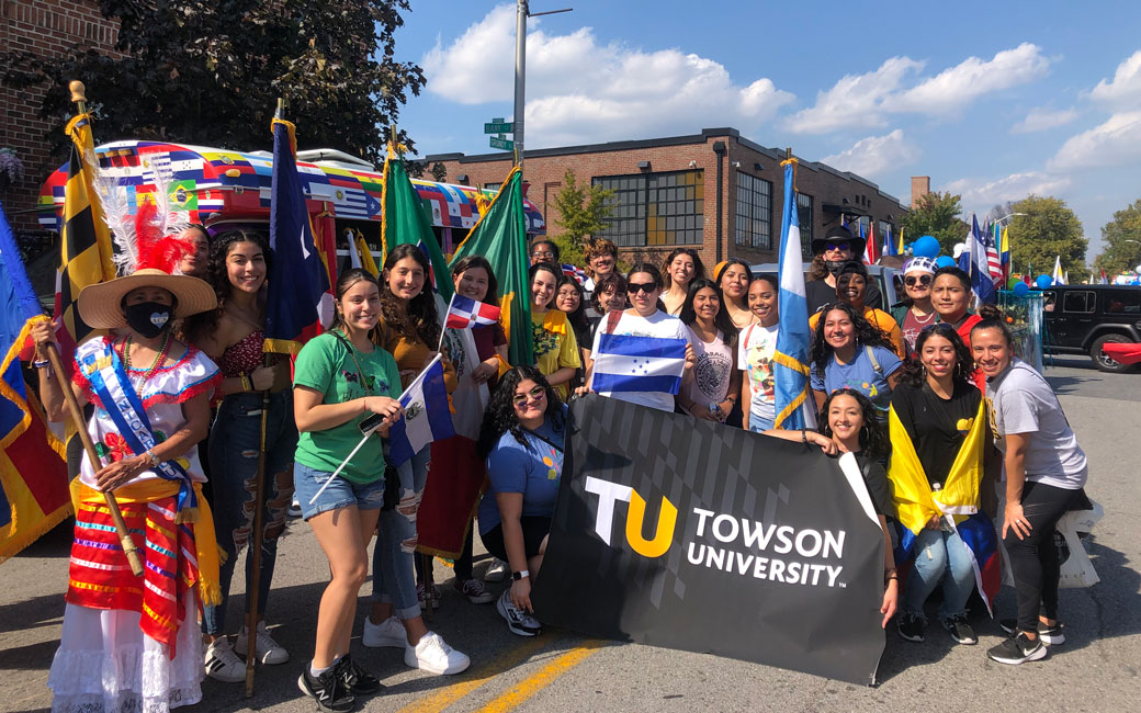 Towson Students and Staff at the Fiesta Baltimore, Hispanic Heritage Parade