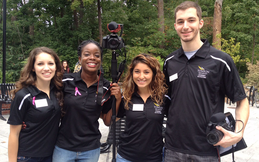 Our video team sets out to record an on campus event