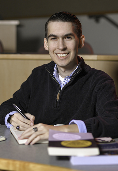 Student with books