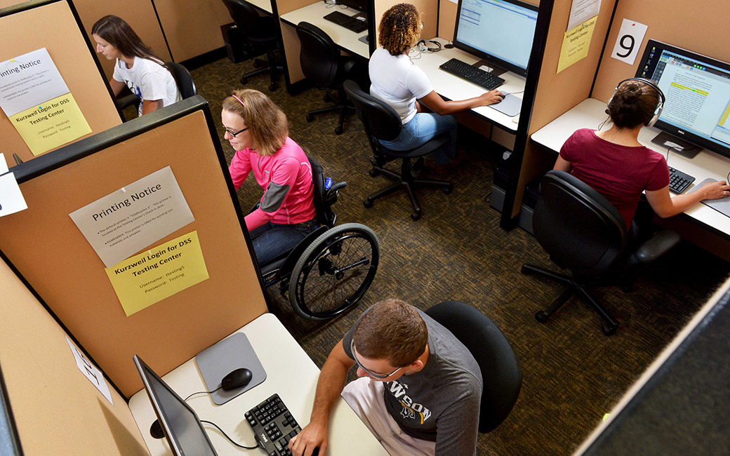 Students at the Accessibility & Disability Services office