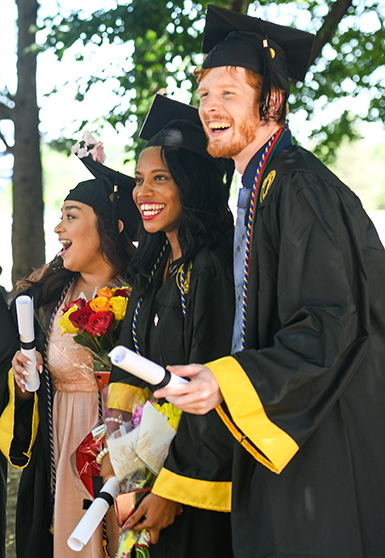 students at Commencement