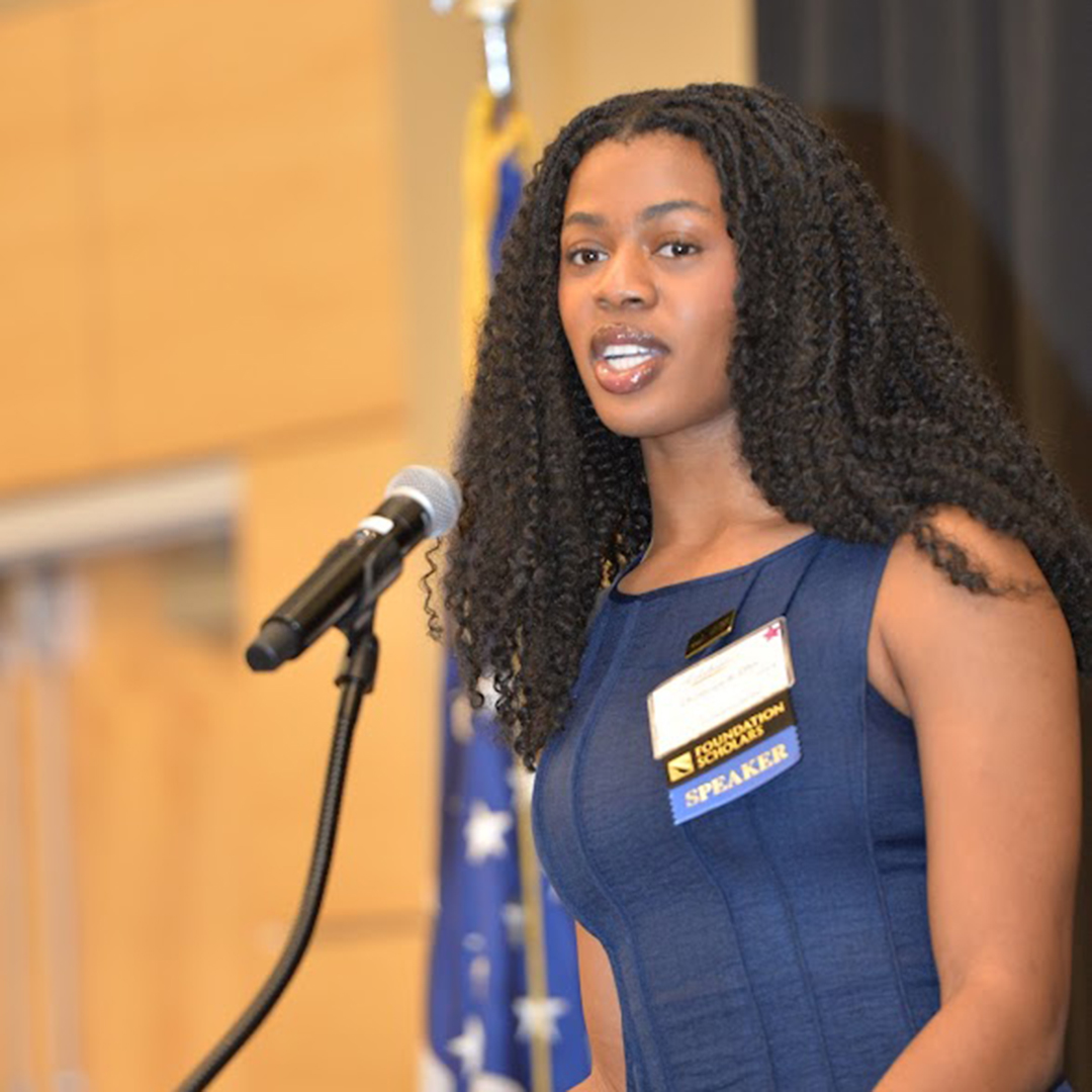 Student speaker Chinenye Ofor ’27