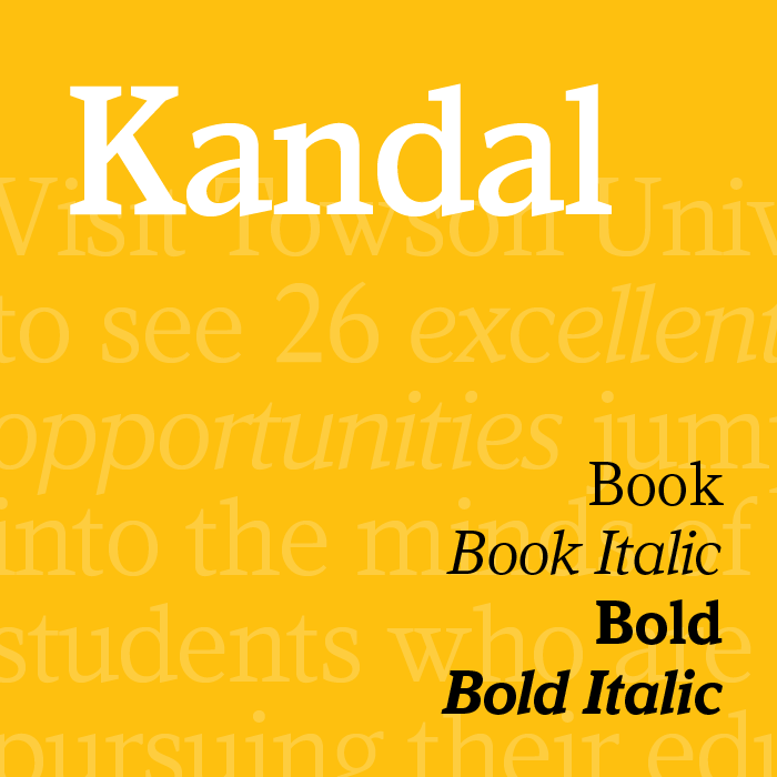 The Kandal font