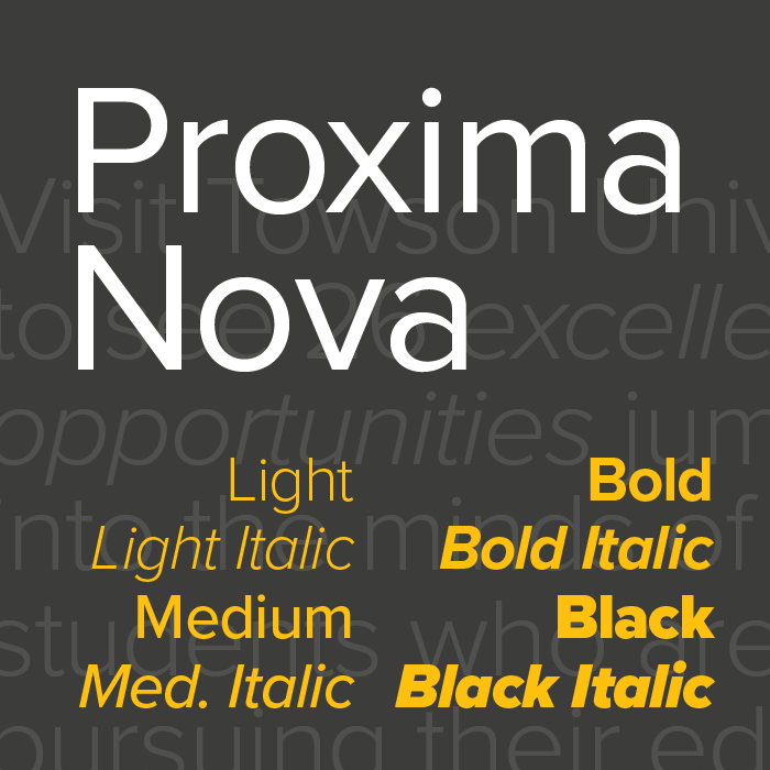 The Proxima Nova font