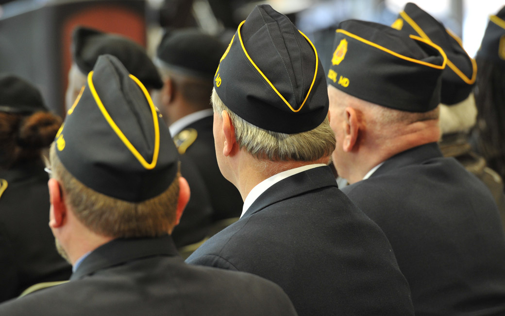 Veterans attending event in Ballrooms