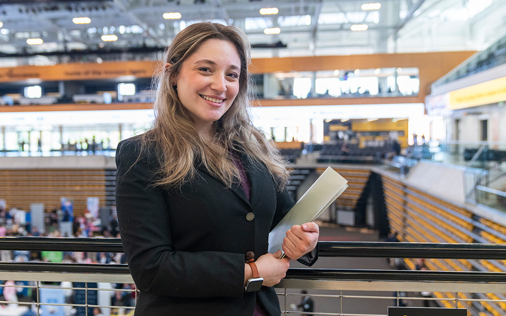 Student at Career Fair