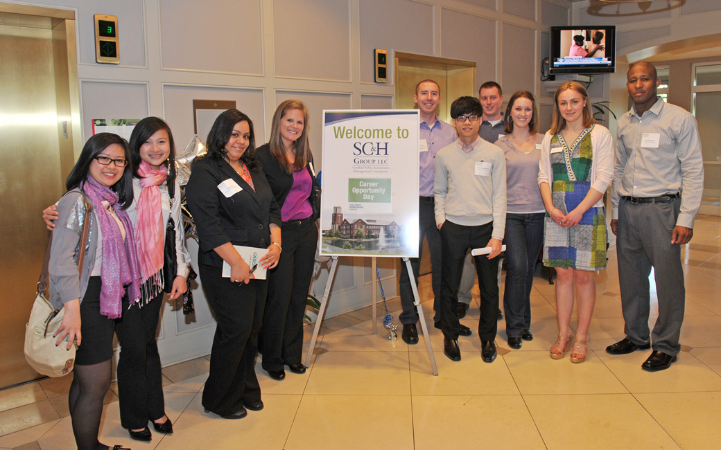 Towson University accounting students visit local accounting firm SC&H for career development