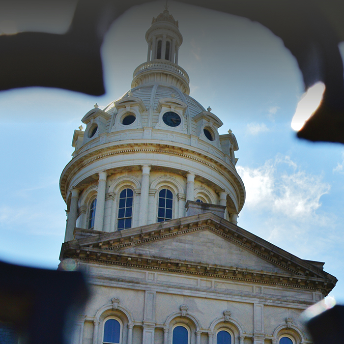 the dome of the Maryland state house