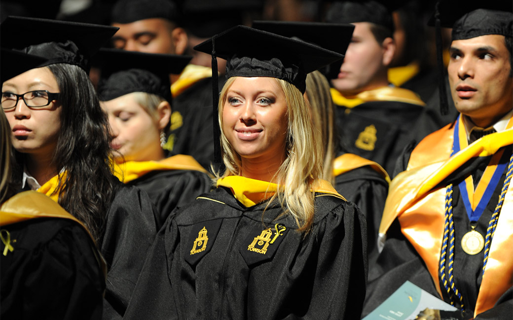 Students attend commencement
