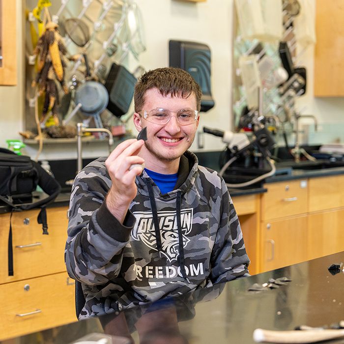 Archaeology students