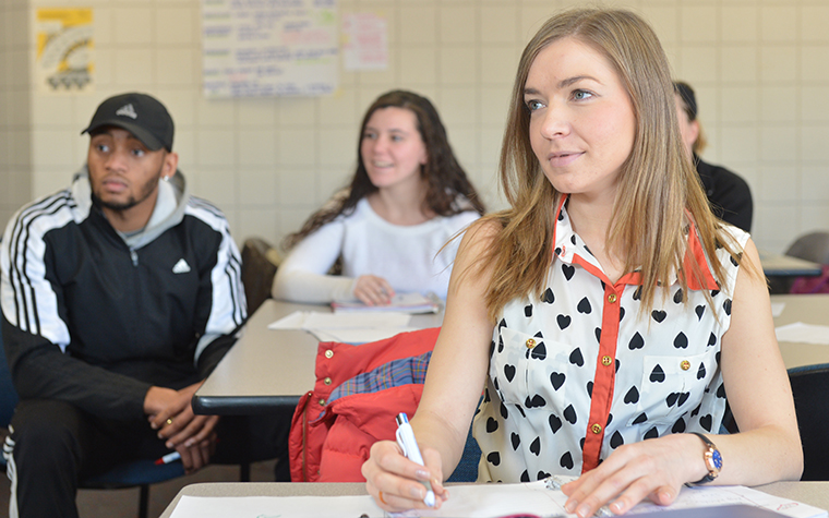 TU students in classroom