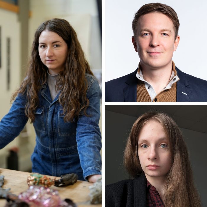 Clockwise: Billy Friebele, Mollye Bendell, Fanni Somogyi