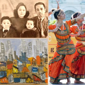 Collage of images from Baltimore's Asian Community Stories