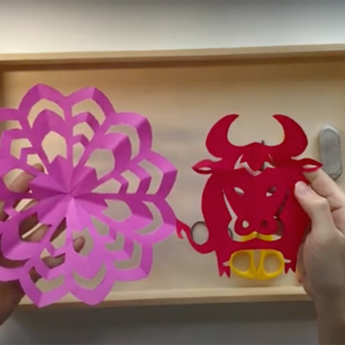 Year of the Ox Chinese Paper-cut Art