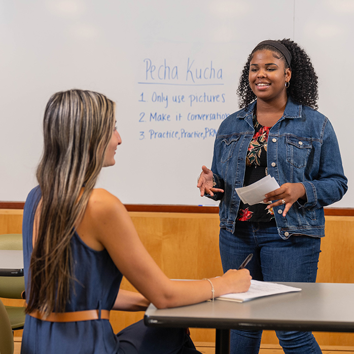 Student mentoring another student