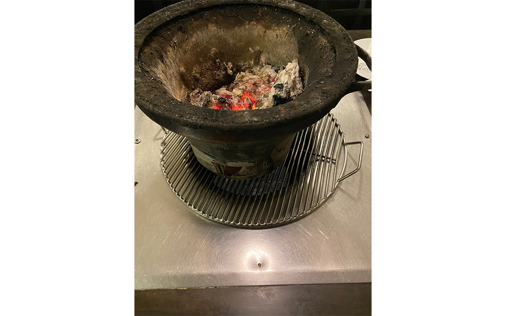 authentic charcoal grill