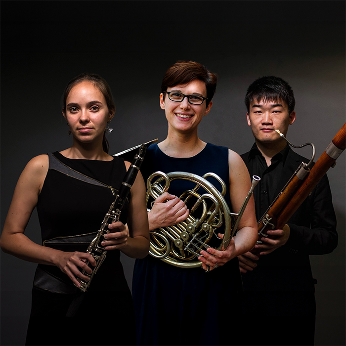 From left to right: Natalie Groom, Kat Robinson, and Qun Ren
