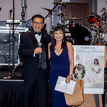 Master of Ceremony for the Debutante Ball with Katipunan President