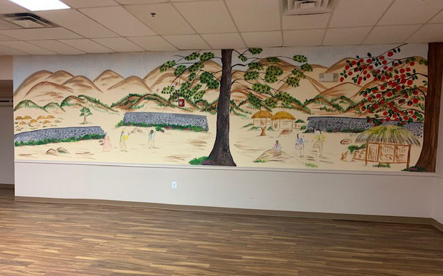 Mural in the Korean Senior Day Care Center
