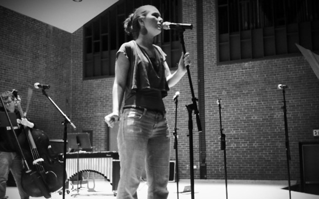 Student jazz vocalist