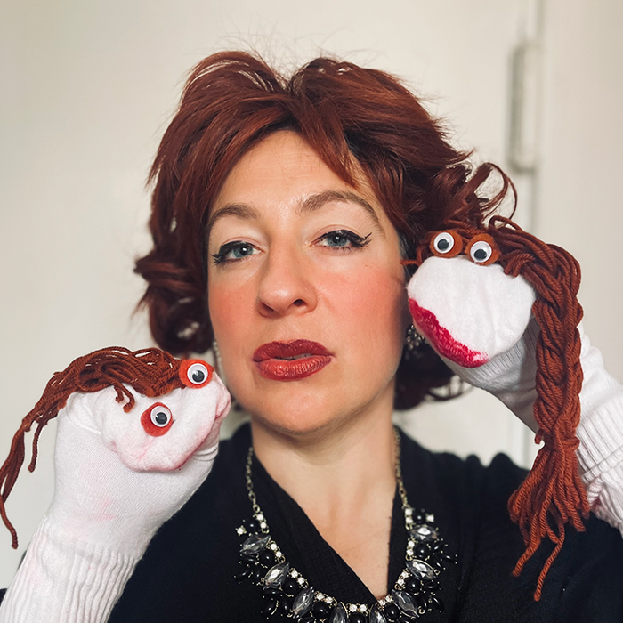 Rita Libretto and her sock puppets