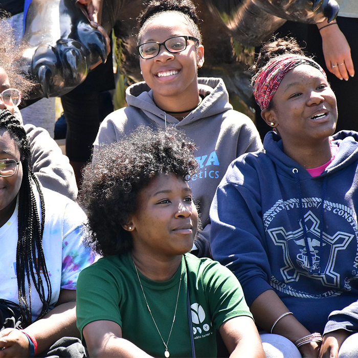 High school students visiting TU