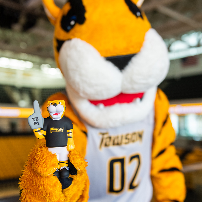Doc the tiger holding a giveaway