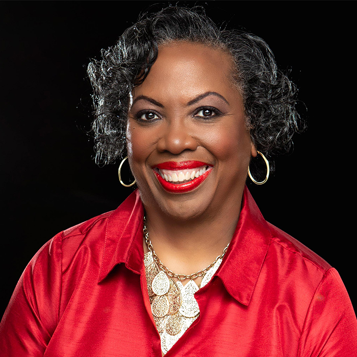 Headshot with black background