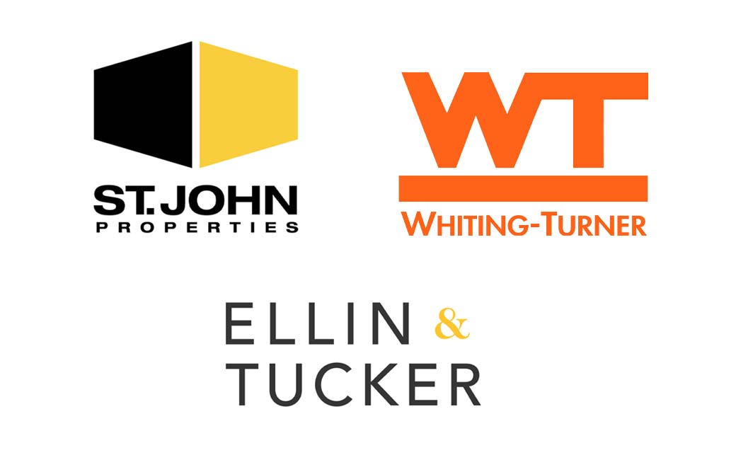 logos of st john properties, whiting turner, and ellin & tucker