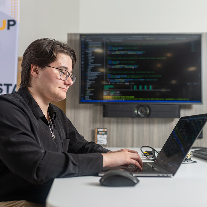 An AI training session