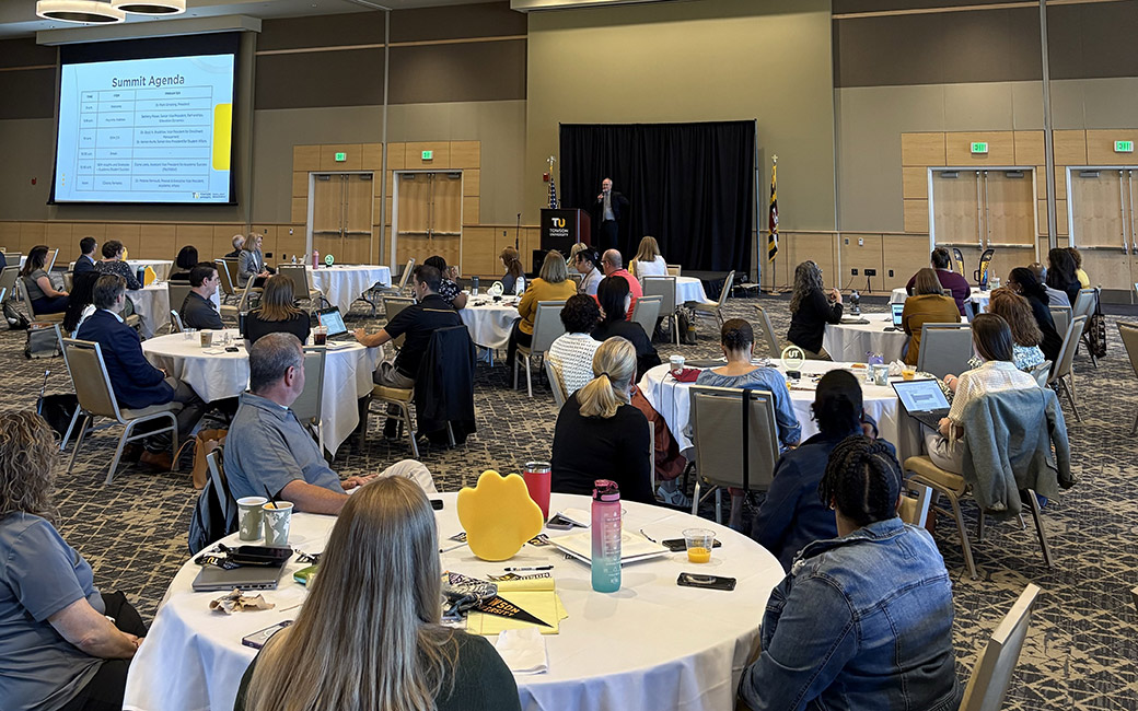 Crowd sittig and listening to a presentation2