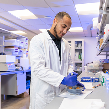 man in laboratory