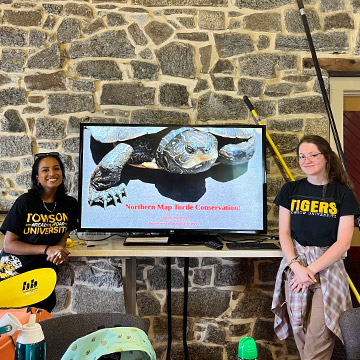 TU student outreach at port deposit