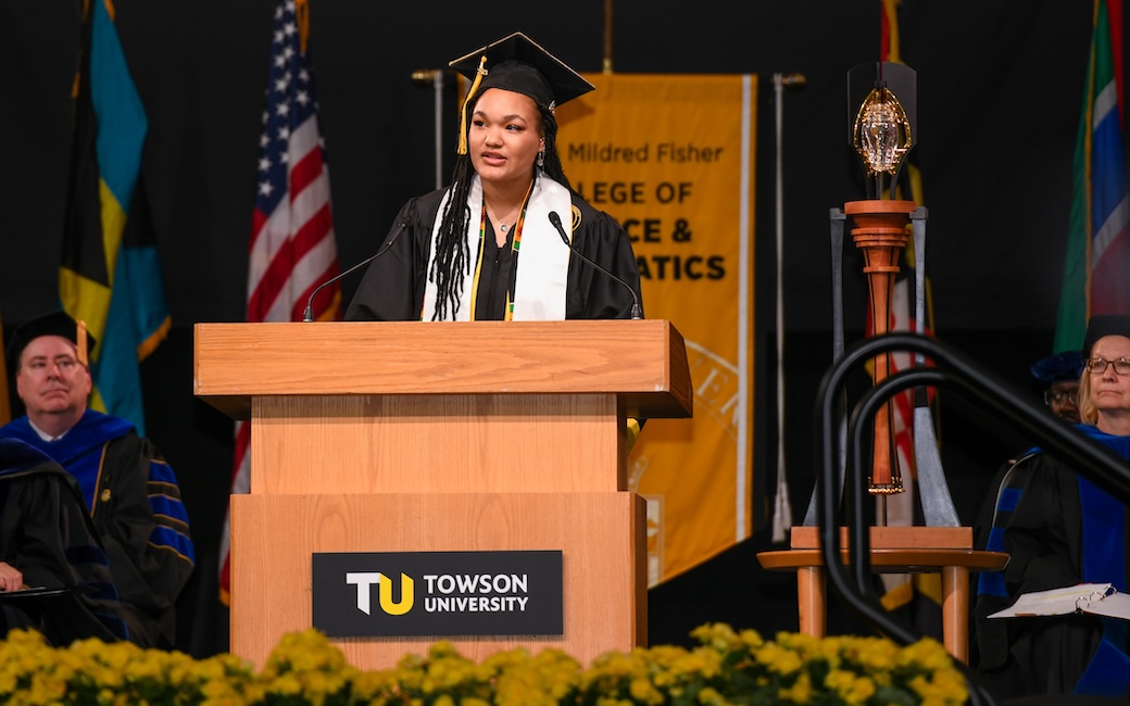 Tionna at graduation