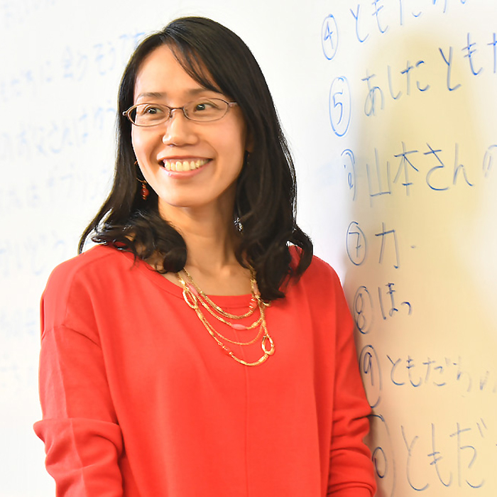 woman at whiteboard