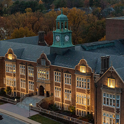 Stephens Hall at night
