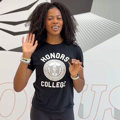 Honors college student