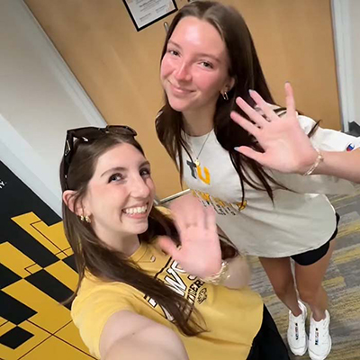 TU students on a campus tour