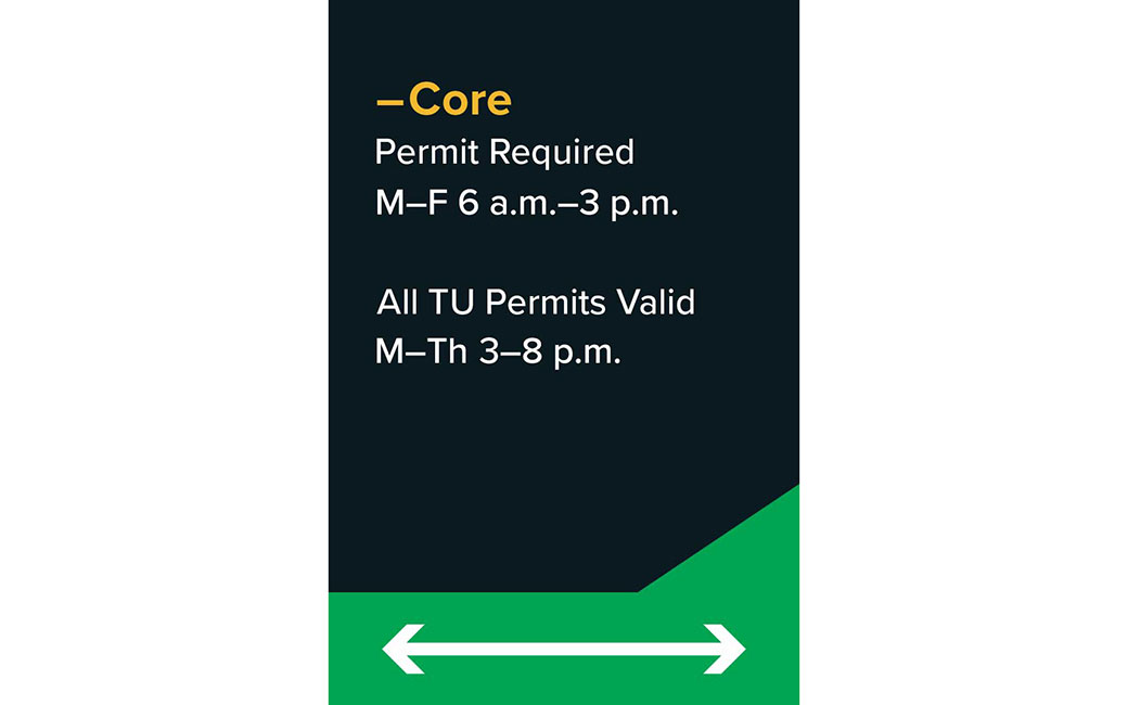 Core parking sign