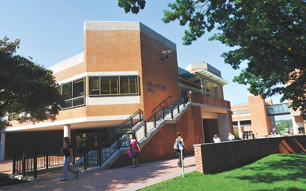 Exterior of the lecture hall building