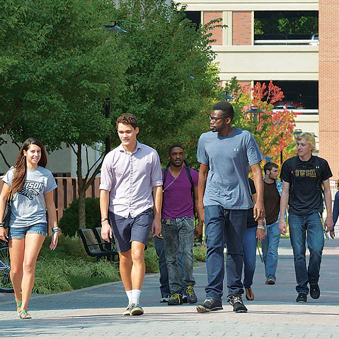 Students on campus