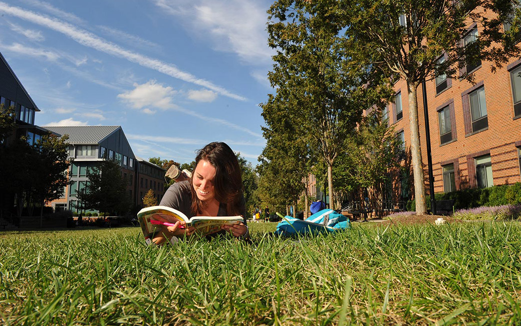 Student reading