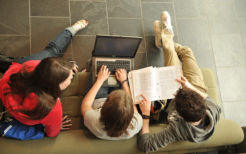 Image of students studying