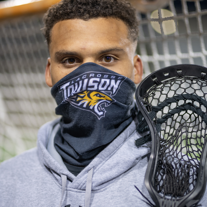 Koby Smith in a mask outdoors