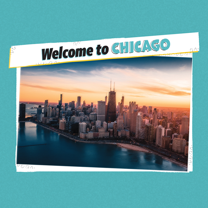 Picture postcard of Chicago