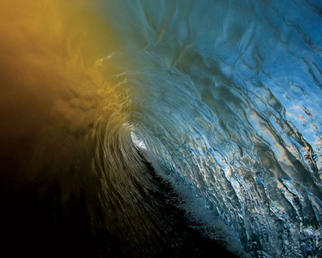 photograph of waves at the beach