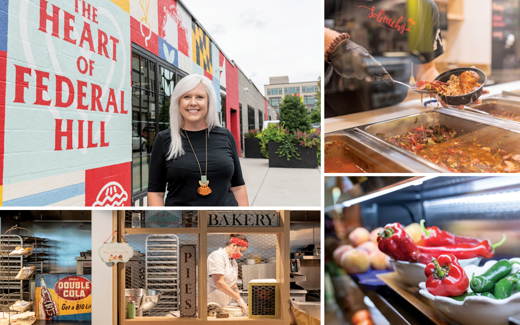 collage of images of Cross Street Market